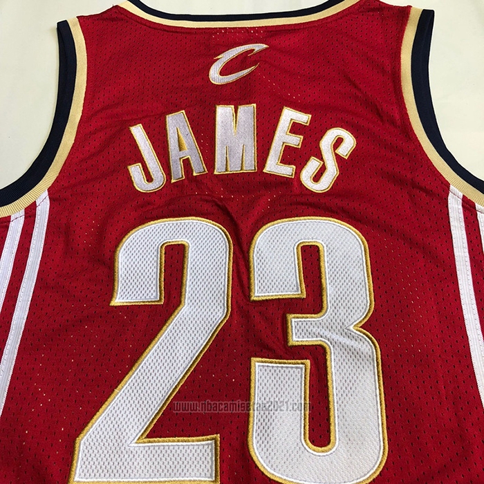 Camiseta Cleveland Cavaliers LeBron James #23 Mitchell & Ness 2003-04 Rojo